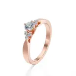 Pierścionek z różowego złota z diamentami AJPZ_098